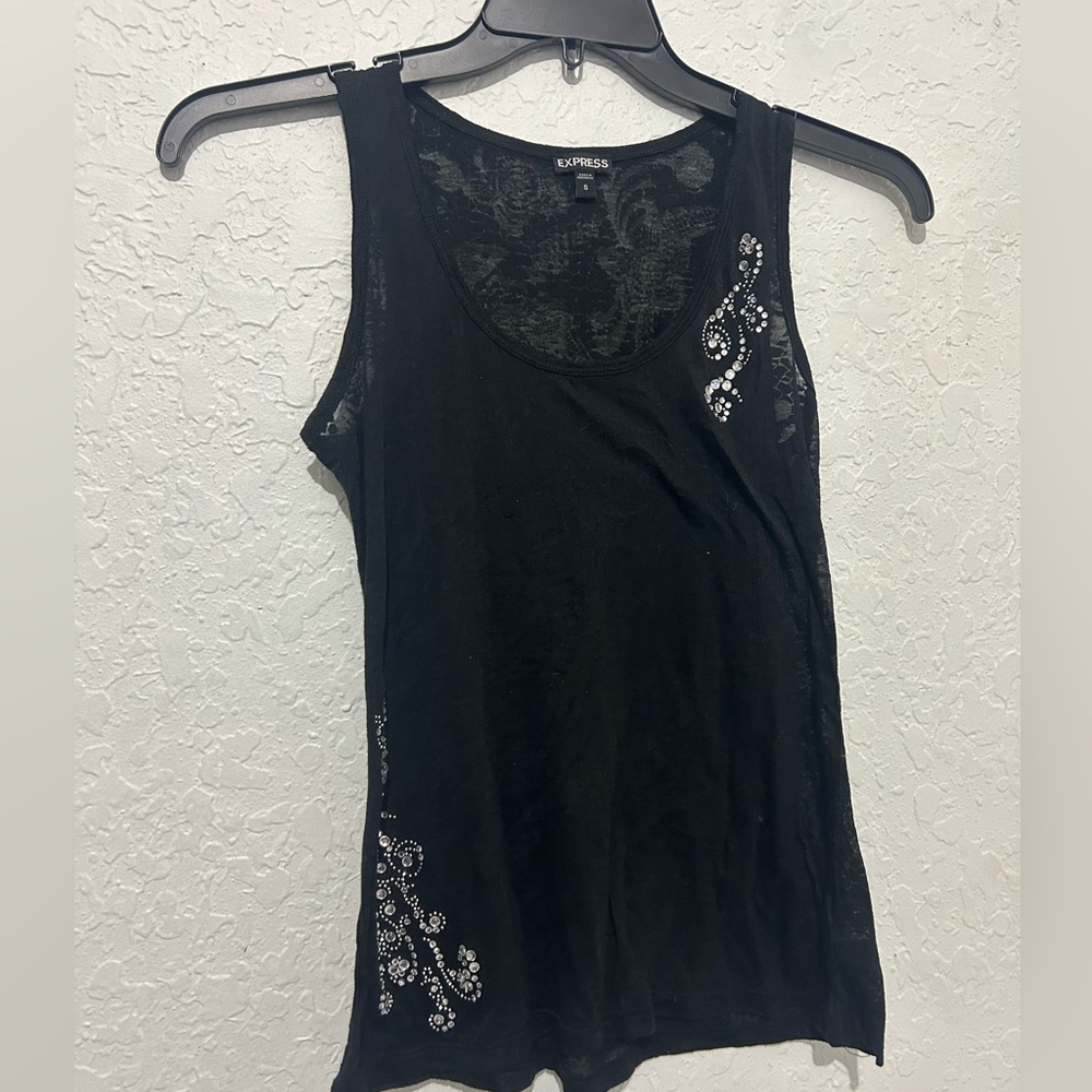 express sheer tank top
